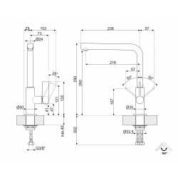 SMEG MF22CR2 MISCELATORE MONOCOMANDO CROMATO