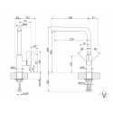 SMEG MF22CR2 EINHAND SPÜLTISCHMISCHER BRAUSE CHROM