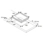 LA GERMANIA FUTURA P6401D9X/19 PIANO COTTURA A GAS ACCIAO INOX 60 CM
