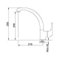 FRANKE SMERALDO ROBINET MITIGEUR MONOCOMMANDE GRAPHITE