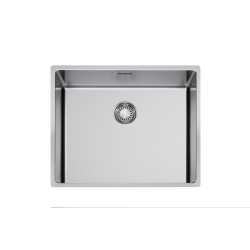 CM IN-TECH 54x44 ÉVIER 1 CUVE ACIER INOXYDABLE BROSSÉ