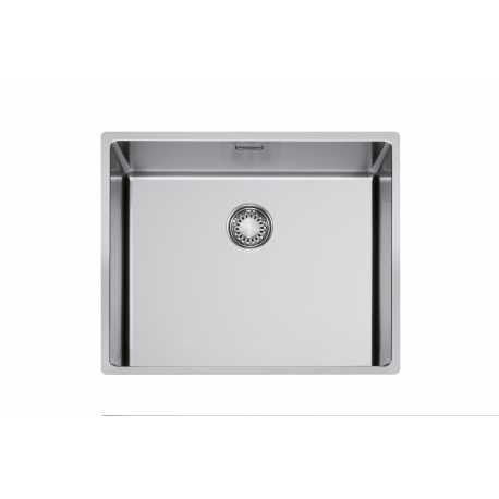CM IN-TECH 54x44 ÉVIER 1 CUVE ACIER INOXYDABLE BROSSÉ