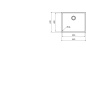 CM IN-TECH 54x44 FREGADERO DE UN SENO ACERO INOX