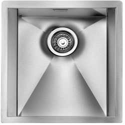 CM FOCUS 45x45 KITCHEN SINK 1BOWL BRUSHED STAINLESS STEEL - MADE IN ITALY