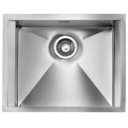 CM FOCUS 57x45 KITCHEN SINK 1BOWL BRUSHED STAINLESS STEEL - MADE IN ITALY