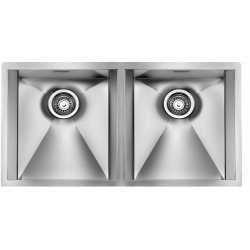 CM FOCUS 87,5x45 FREGADERO DE DOBLE SENO ACERO INOX
