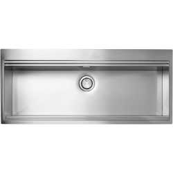 CM SUPERIOR 116x50 KITCHEN SINK 1BOWL BRUSHED STAINLESS STEEL - MADE IN ITALY