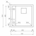 CM CALYPSO 51x51 EINBAUSPÜLE EDELSTAHL GEBÜRSTET