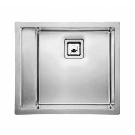 CM CALYPSO 58x51 KITCHEN SINK 1BOWL BRUSHED STAINLESS STEEL - MADE IN ITALY
