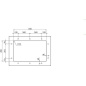LAVELLO CM CALYPSO 78x51 1 VASCA ACCIAIO INOX SATINATO