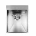 CM FILOQUADRA MIX 45x50 KITCHEN SINK 1 BOWL BRUSHED STAINLESS STEEL - MADE IN ITALY
