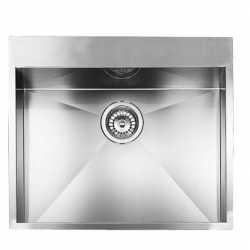 CM FILOQUADRA MIX 57x50 KITCHEN SINK 1 BOWL BRUSHED STAINLESS STEEL - MADE IN ITALY