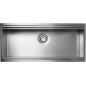 CM MAJOR 100x45 KITCHEN SINK 1 BOWL BRUSHED STAINLESS STEEL UNDERMOUNT- MADE IN ITALY