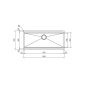 CM MAJOR 100x45 KITCHEN SINK 1 BOWL BRUSHED STAINLESS STEEL UNDERMOUNT- MADE IN ITALY