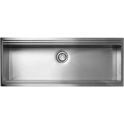 CM MAJOR 116x45 EINBAUSPÜLE EDELSTAHL GEBÜRSTET UNDERBAU