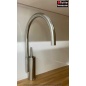 NOBILI KANG SINGLE LEVER SINK MIXER TAP BRUSHED STAINLESS STEEL