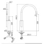 NOBILI KANG SINGLE LEVER SINK MIXER TAP BRUSHED STAINLESS STEEL